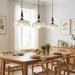 Load image into Gallery viewer, Verdoma Flower Glass Pendant Light - Vintage Floral Design for Living and Dining U01