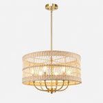 Load image into Gallery viewer, main rattan chandelier
