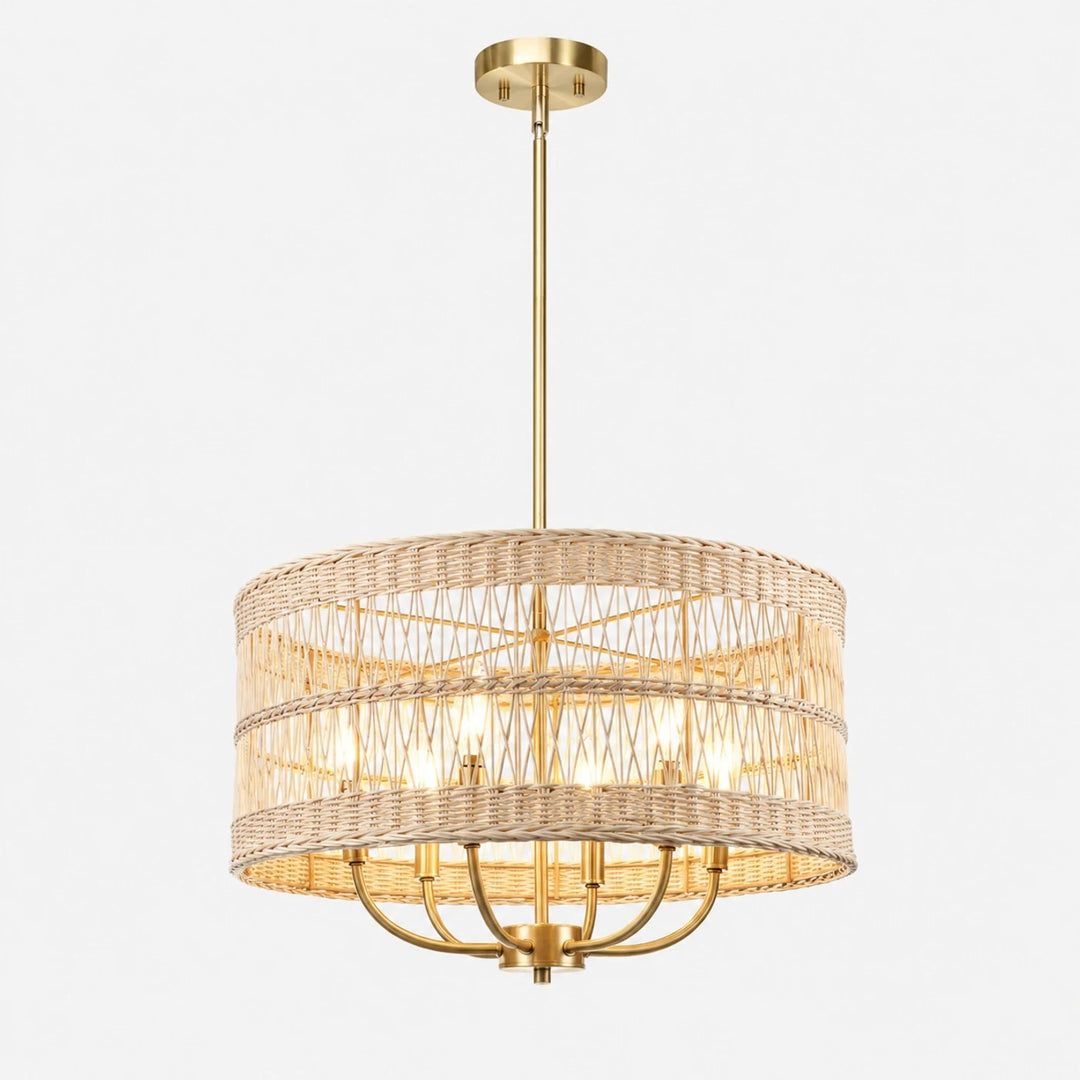 main rattan chandelier