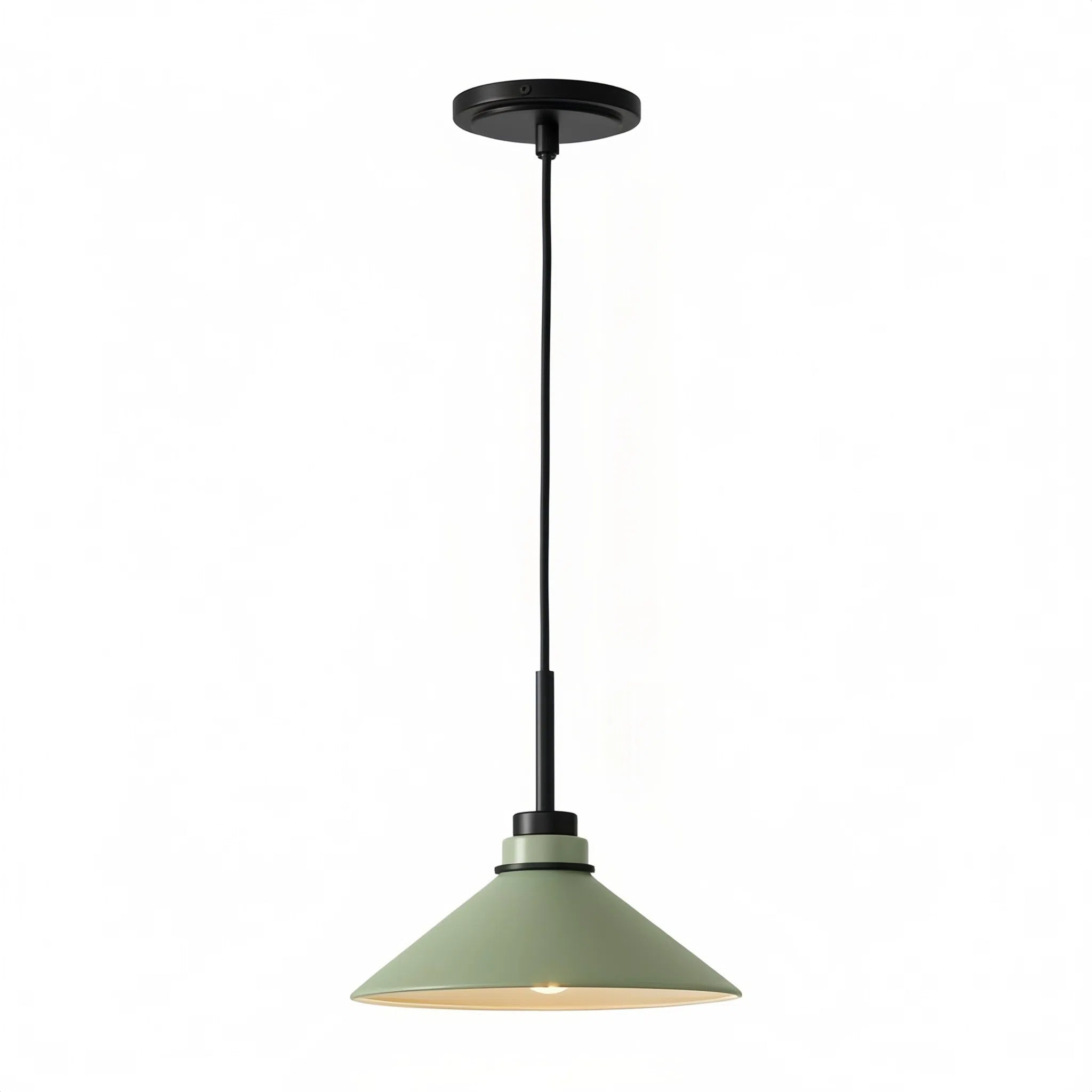 Aurenza Modern Farmhouse  Cone Pendant Light – Dimmable Kitchen and Entryway Lighting