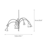 Load image into Gallery viewer, Flora Glass Chandelier
