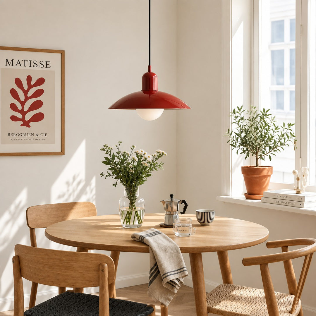 Mid Century Bauhaus Dining Room Plug-in Pendant Light