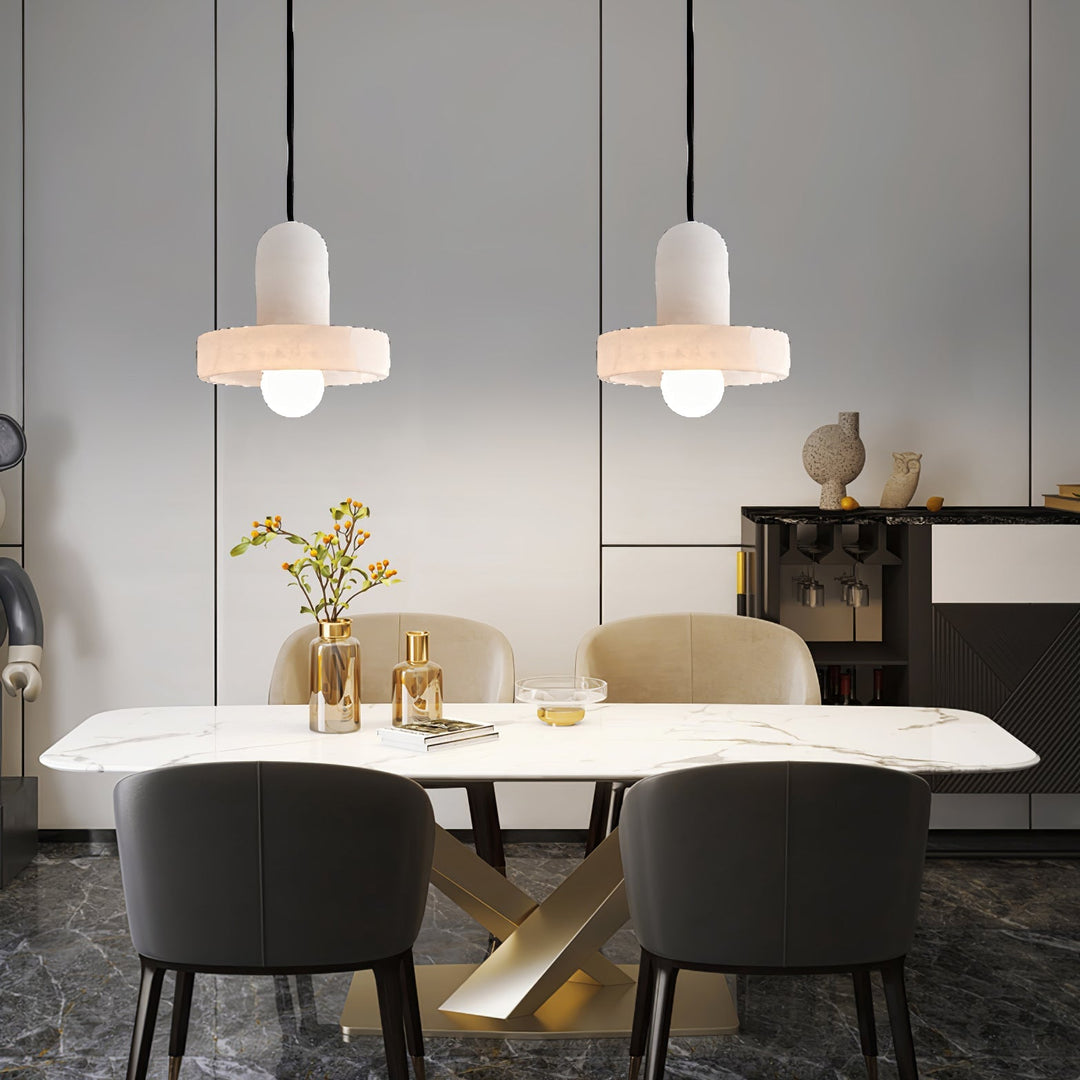 Carrara Alabaster Pendelleuchte