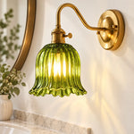 Cargar imagen en el visor de la Galería, Japanese Ruffle Glass Wall Lamp