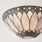 Load image into Gallery viewer, TF Layered Glass and Curved Metal Arm Wall Lamp – Transitional Art Deco Wall Sconce for Bedroom and Entryway