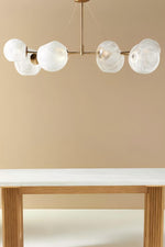 Load image into Gallery viewer, Pawrior Multi-head Organic Glass Spherical Chandelier - Modern Cloud Design Branch Light
