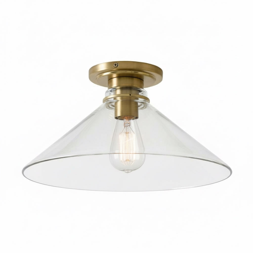 Aurenza Modern Industrial Flush Mount – Elegant Ceiling Lamp for Residential Interiors
