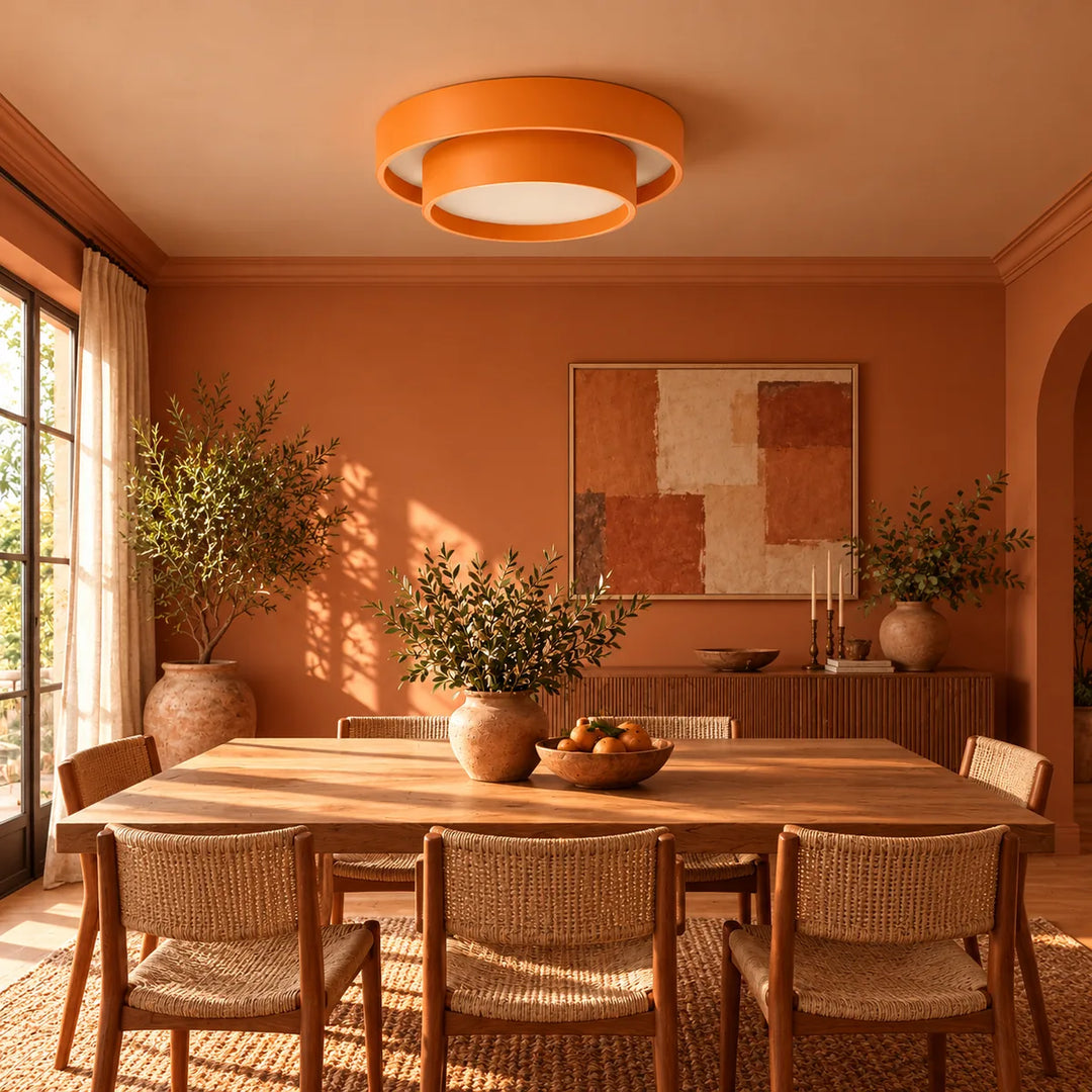 Round Flush Light for a Kitchen or a Bedroom