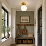 Bild in Gallery-Viewer laden, Glass ceiling light in an elegant entryway