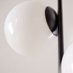 Load image into Gallery viewer, Brina Multi-Light Glass Floor Lamp - Brass and Milk Glass Lighting
