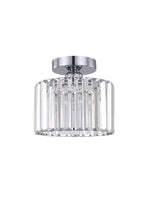 Load image into Gallery viewer, Modern Semi-Recessed Crystal Ceiling Lamp
