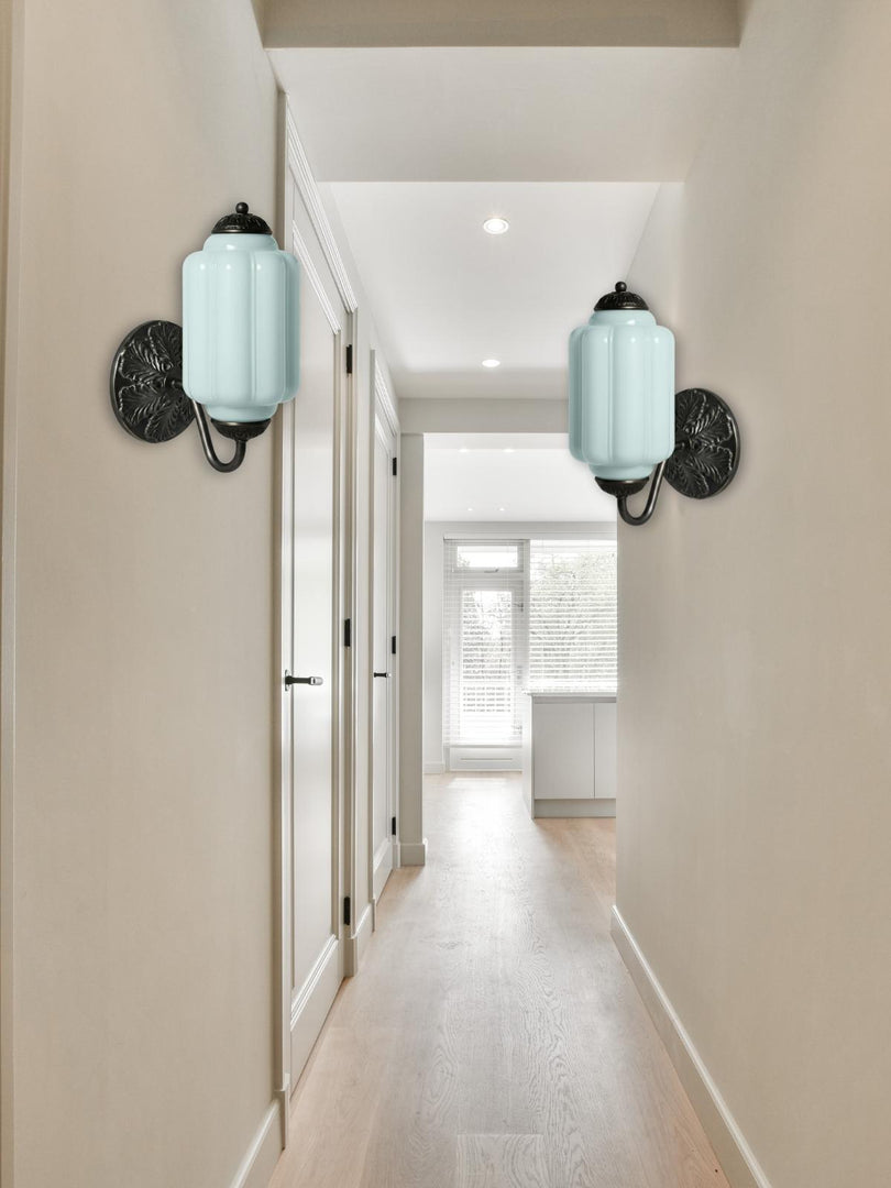 Vintage Milk Glass Sconce Bedside Hallway Eloise Wall Sconce