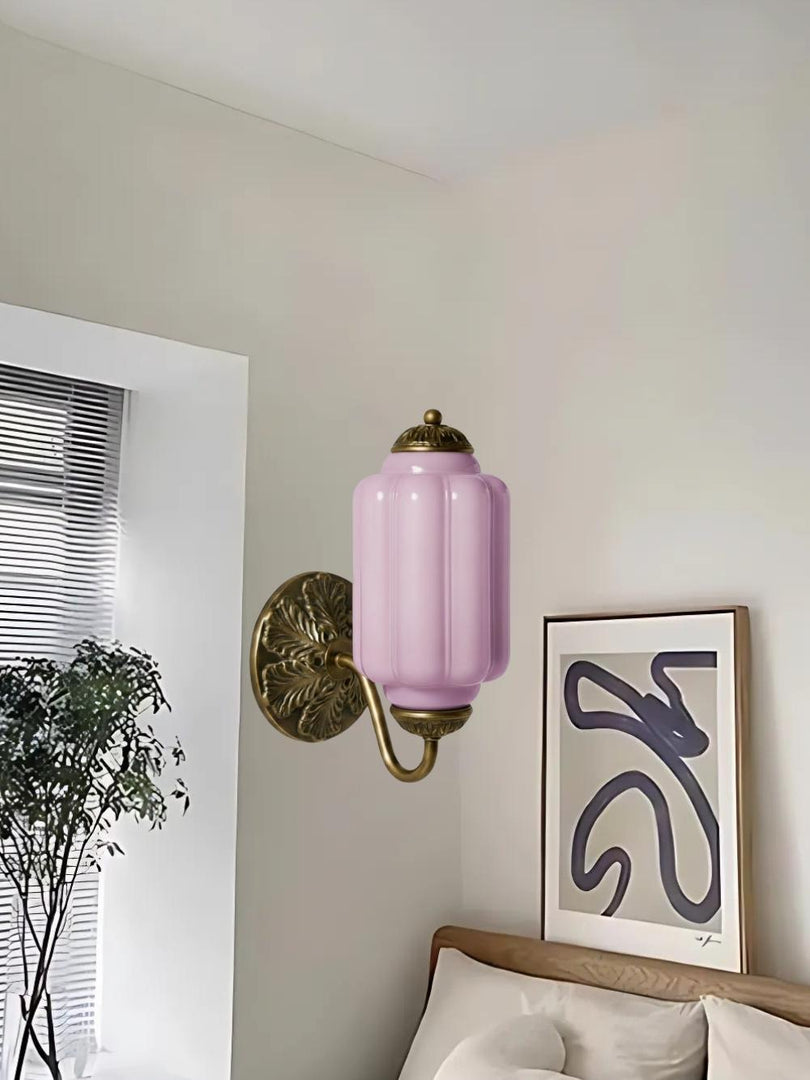 Vintage Milk Glass Sconce Bedside Hallway Eloise Wall Sconce