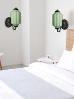 Load image into Gallery viewer, Vintage Milk Glass Sconce Bedside Hallway Eloise Wall Sconce
