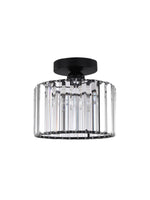 Load image into Gallery viewer, Modern Semi-Recessed Crystal Ceiling Lamp
