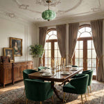 Load image into Gallery viewer, Eloise Scallop Vintage Milk Glass Semi-Flush Mount Pendant Light