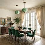 Load image into Gallery viewer, Eloise Scallop Vintage Milk Glass Semi-Flush Mount Pendant Light