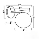 Load image into Gallery viewer, Glorica Glass Minimalist Metal and Glass Wall Sconce – Elegant Decorative Light Fixture for Living Rooms and Hallways
