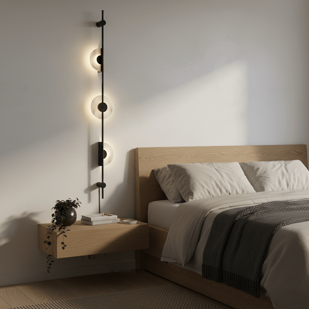 Alabaster Vertical Plug-In Wall Light with Inline Switch - product image 5