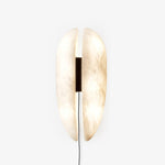Load image into Gallery viewer, Alabaster Veil Plug-In Wall Light - product image 1