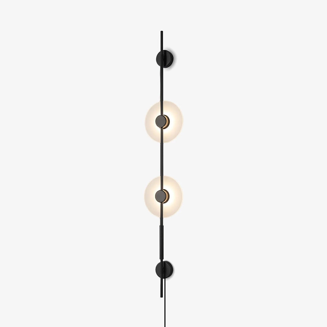 Alabaster Vertical Plug-In Wall Light with Inline Switch - product image 1