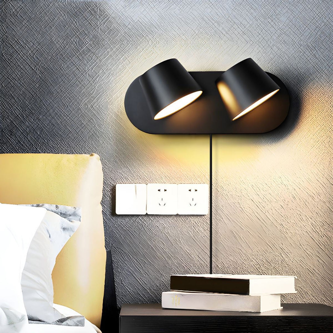 Angle-Adjustable Acrylic Reading Plug-In Wall Light - product image 2
