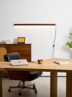 Load image into Gallery viewer, Arlo Linear Wood Plug-In Wall Light with Inline Switch - product image 3