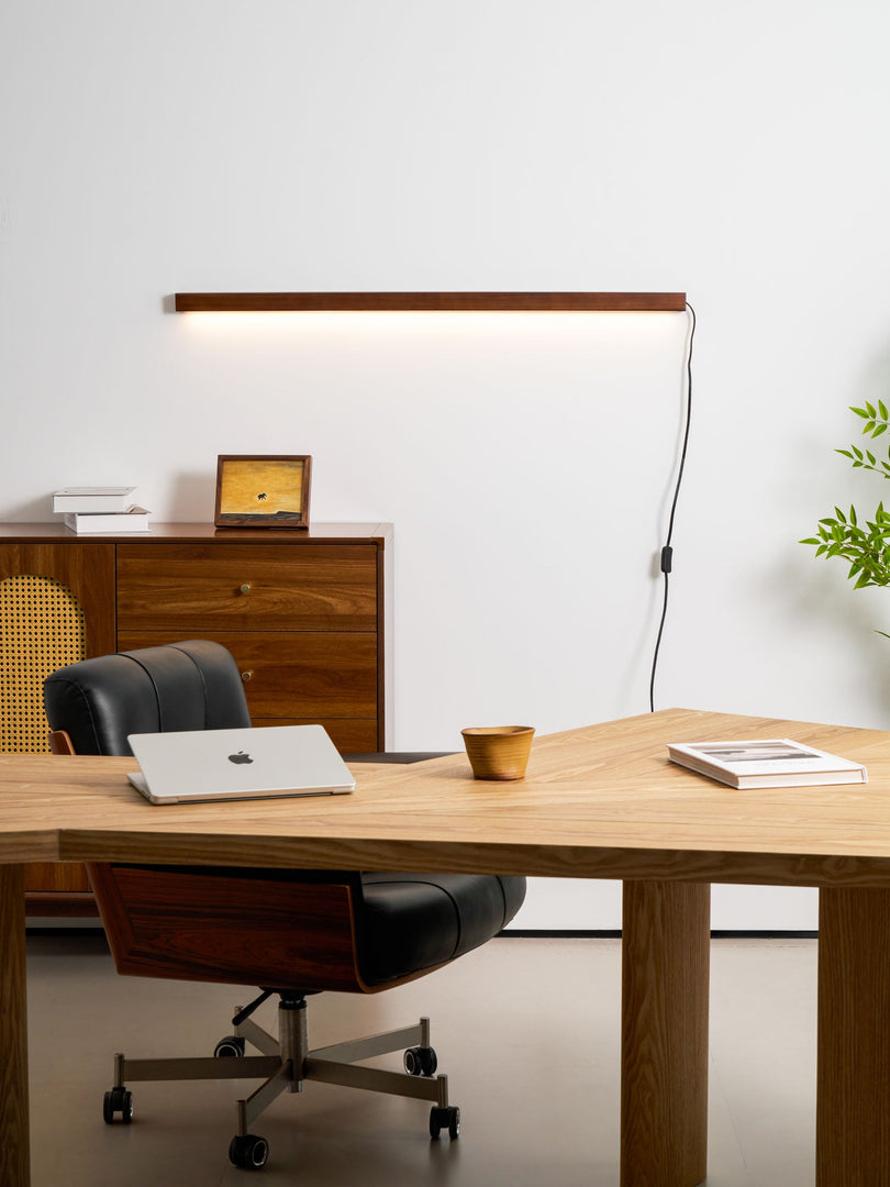 Arlo Linear Wood Plug-In Wall Light with Inline Switch - product image 3
