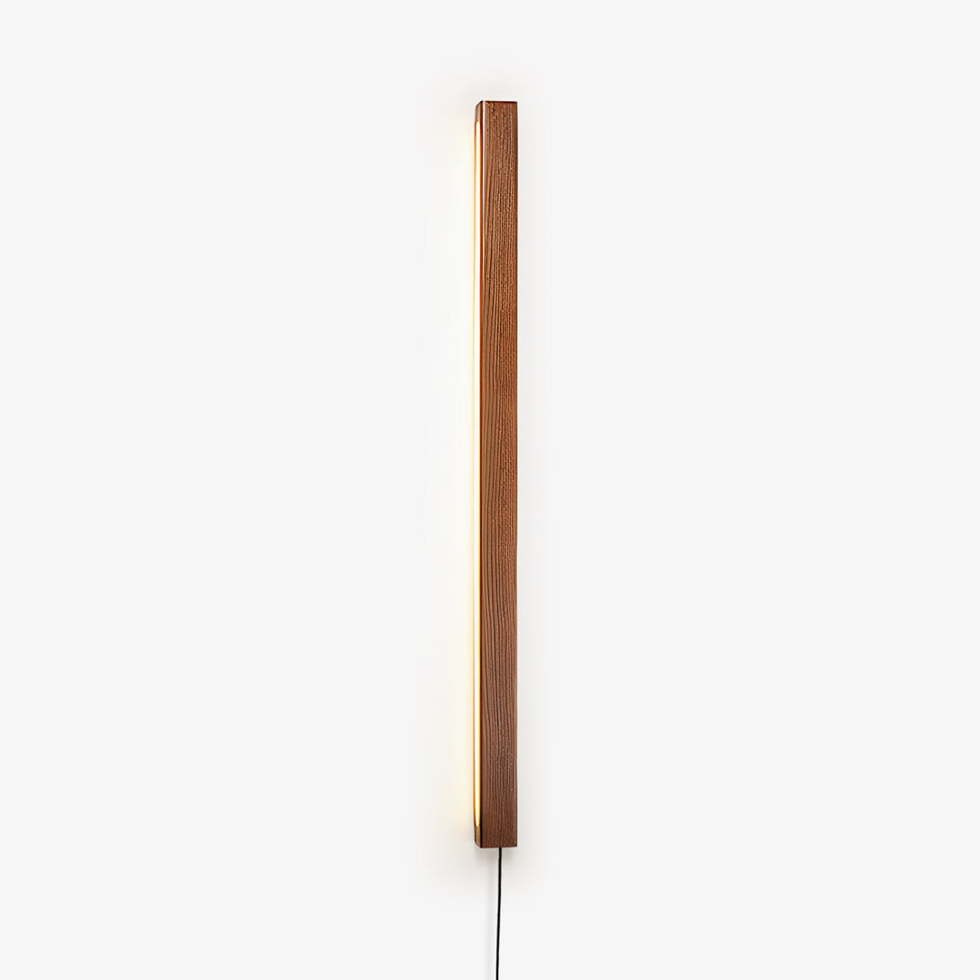Arlo Linear Wood Plug-In Wall Light with Inline Switch - product image 1