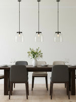 Load image into Gallery viewer, Auria Glass Dome Pendant Light – Clear Glass Elegance For Any Space
