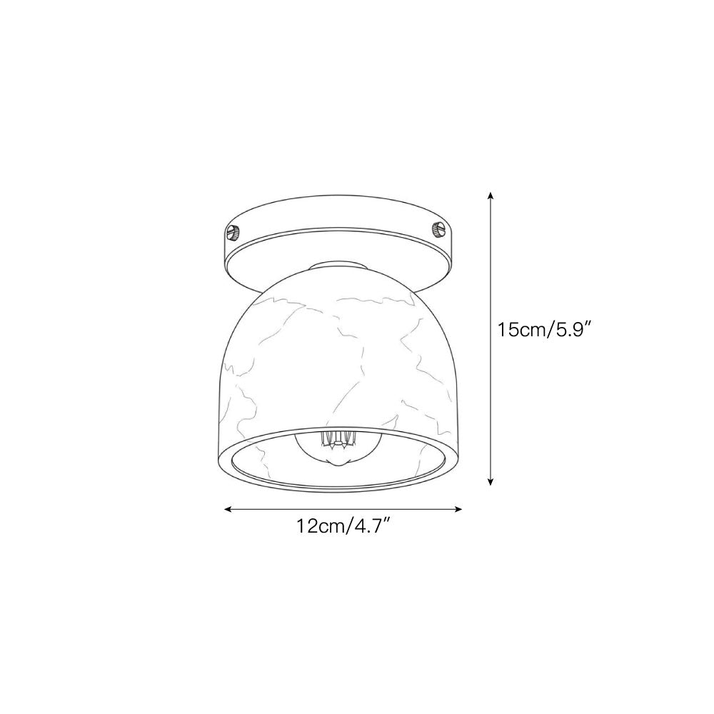 Aventine Alabaster Flush Mount Ceiling Light
