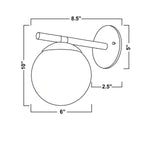 Load image into Gallery viewer, Glorica Glass Minimalist Metal and Glass Wall Sconce – Elegant Decorative Light Fixture for Living Rooms and Hallways
