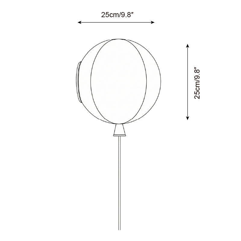 Colorful Balloon Glass Wall Lamp - product view 7