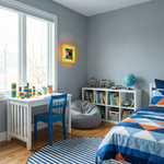 Load image into Gallery viewer, Color-Frame Geometric Plug-In Wall Lamp product view