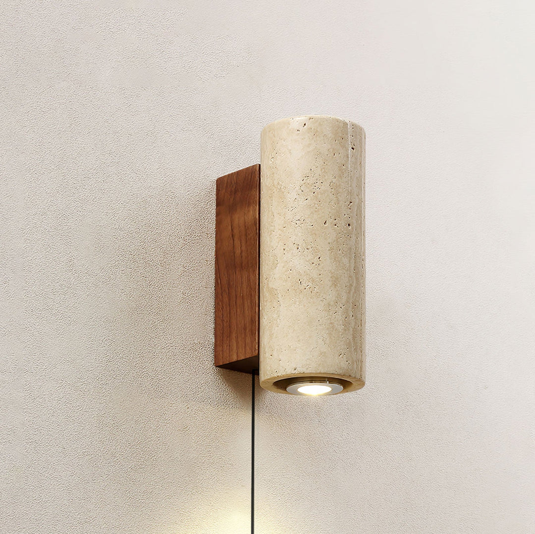 Blend Travertine Plug-In Wall Light - product image 7