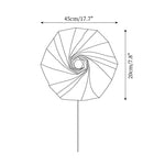 Load image into Gallery viewer, Flower-Fold Fabric Wall Lamp dimension drawing 5