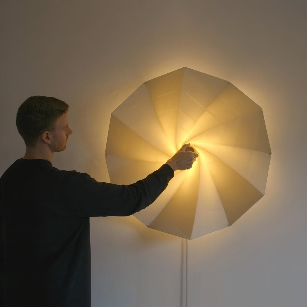 Flower-Fold Fabric Wall Lamp product view 11