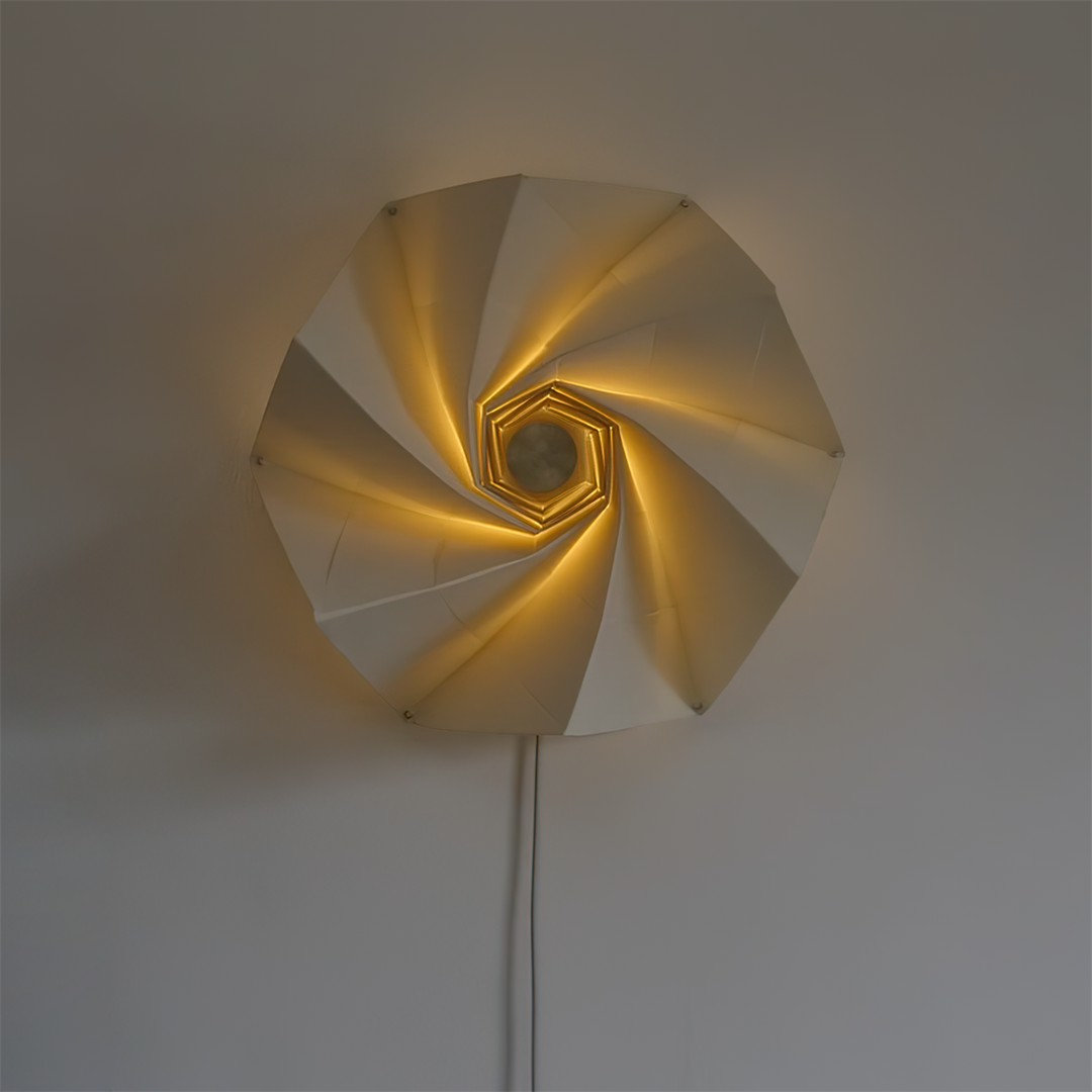 Flower-Fold Fabric Wall Lamp product view 4
