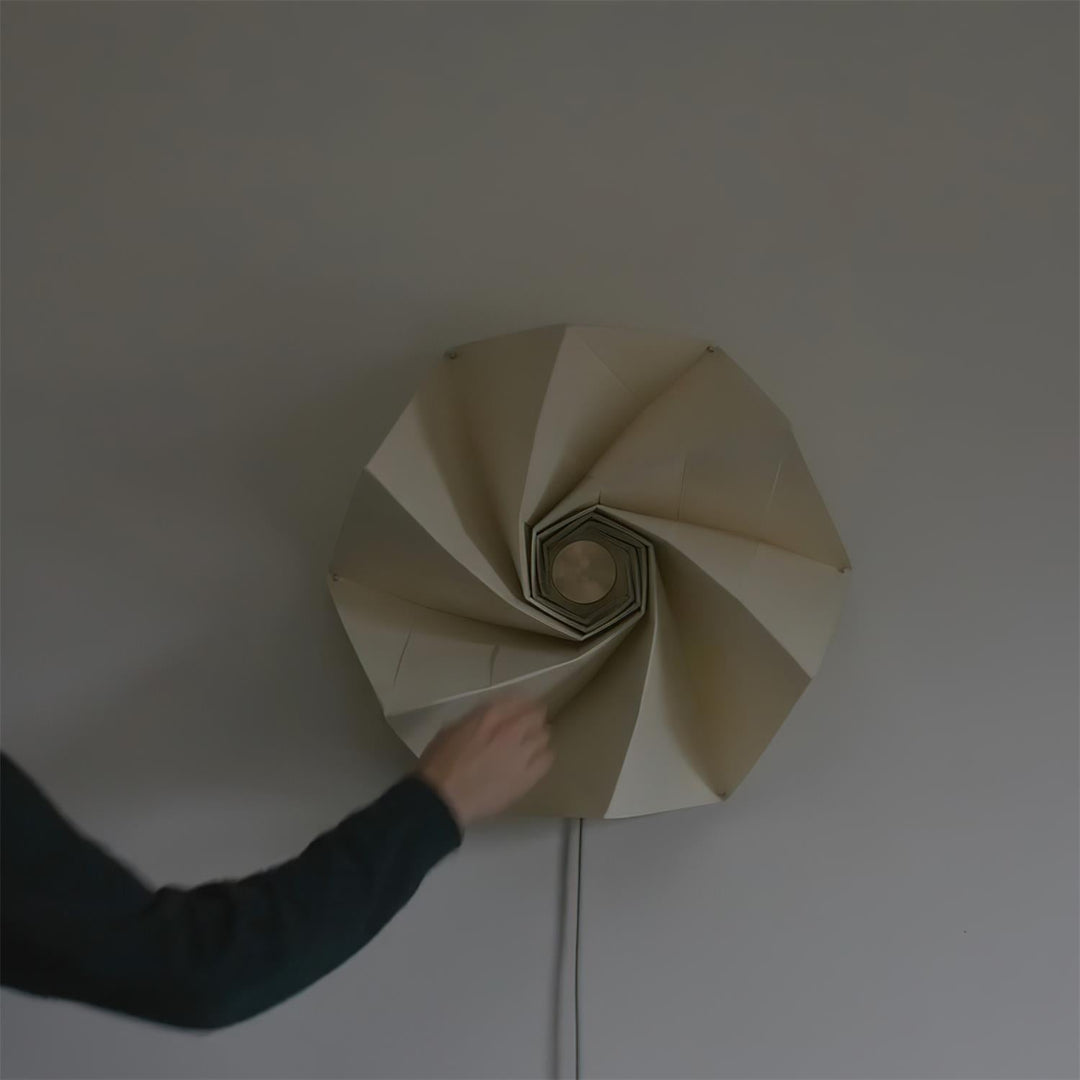 Flower-Fold Fabric Wall Lamp product view 9