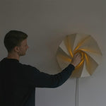 Load image into Gallery viewer, Flower-Fold Fabric Wall Lamp product view 6