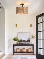 Load image into Gallery viewer, Bohemian Style 2-Light Semi Flush Mount Ceiling Light
