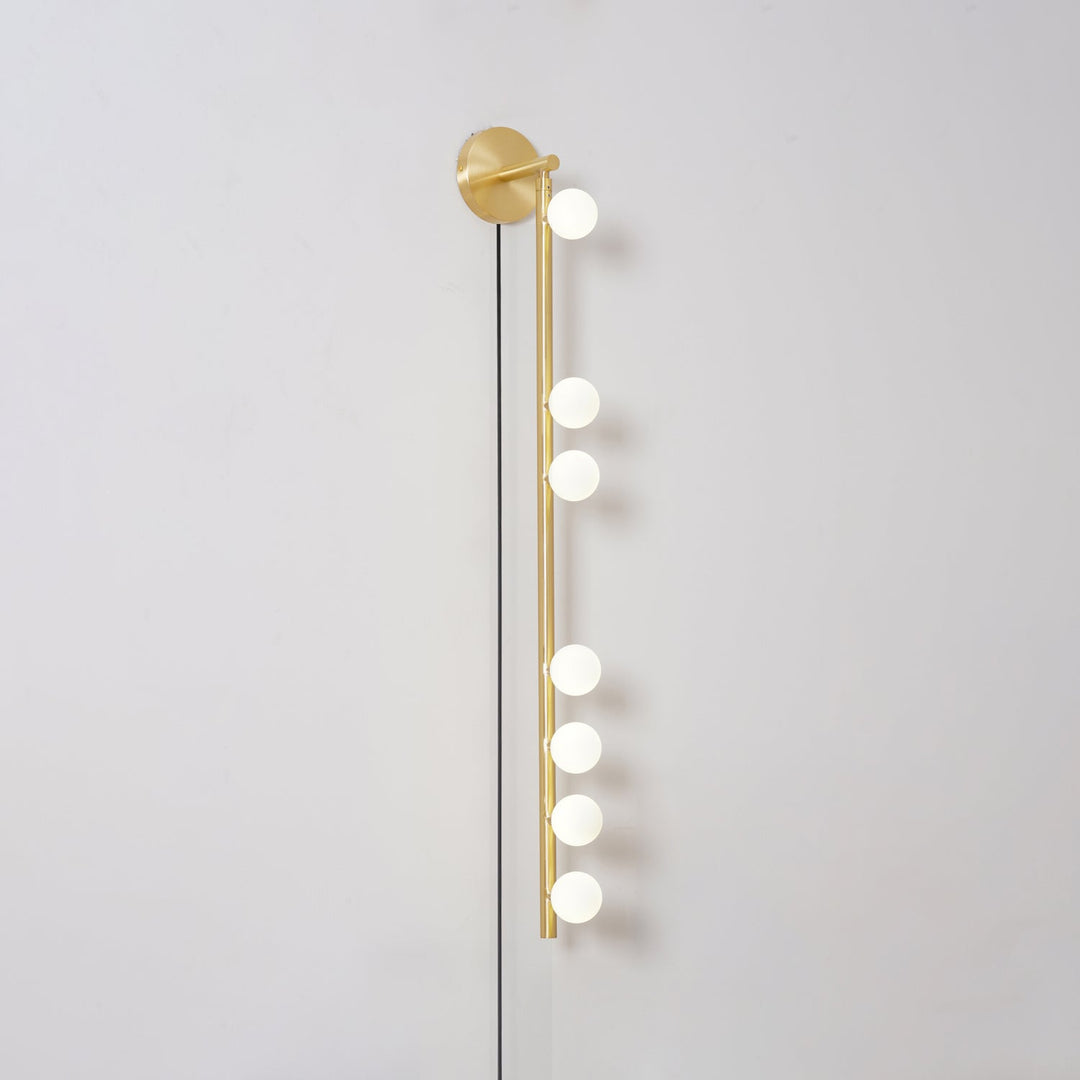 Brass Glass Tube Plug-In Wall Light with Inline Switch - product image 9