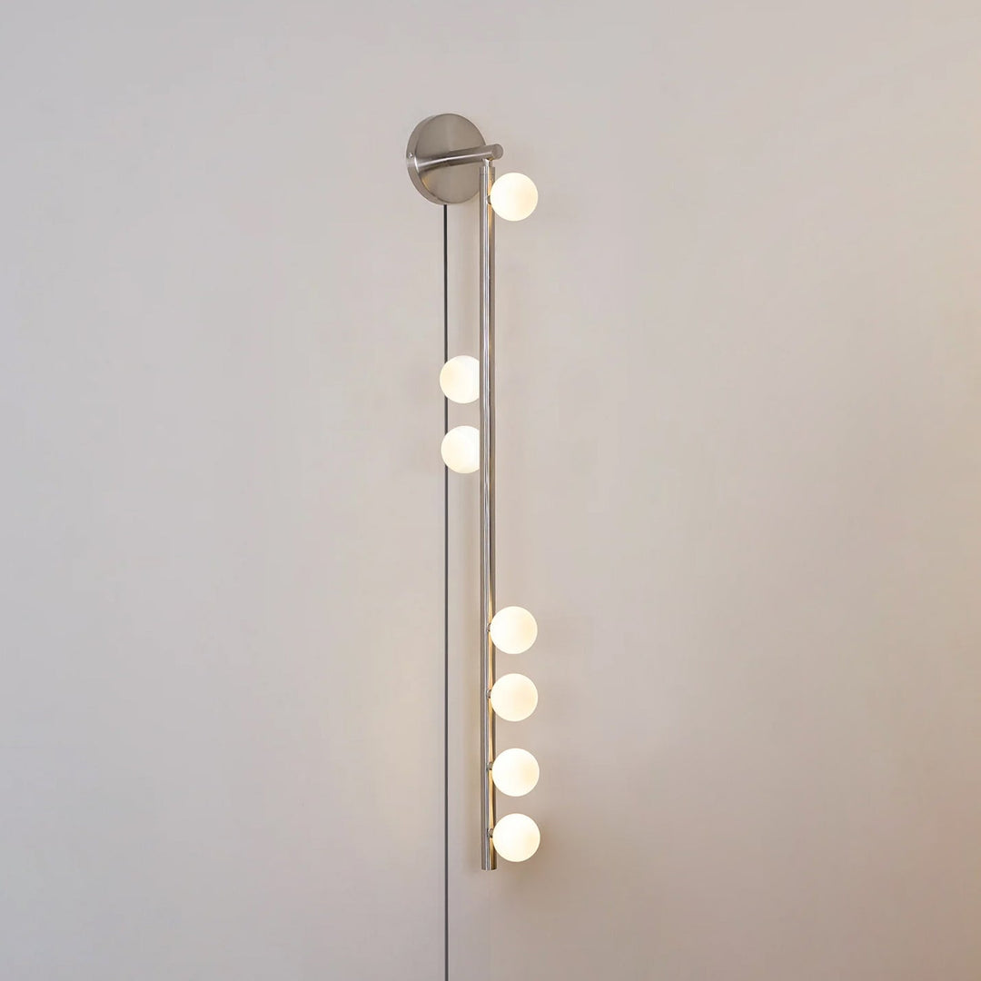 Brass Glass Tube Plug-In Wall Light with Inline Switch - product image 10