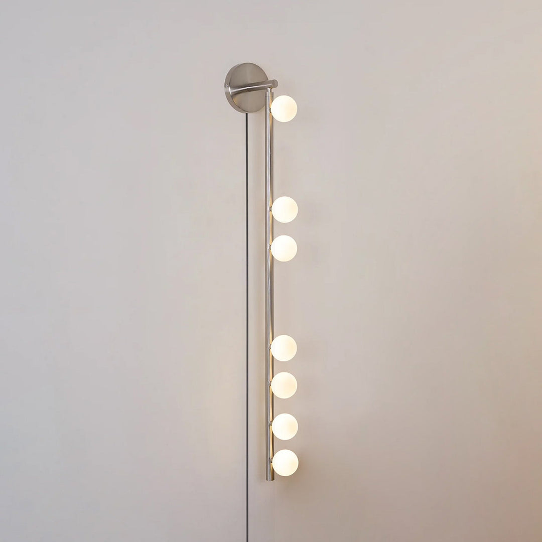 Brass Glass Tube Plug-In Wall Light with Inline Switch - product image 15