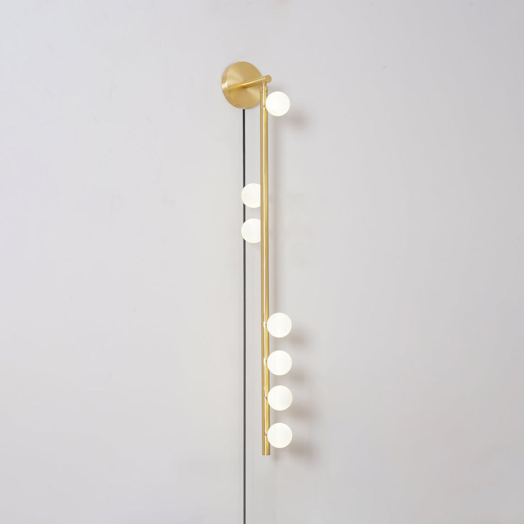 Brass Glass Tube Plug-In Wall Light with Inline Switch - product image 8