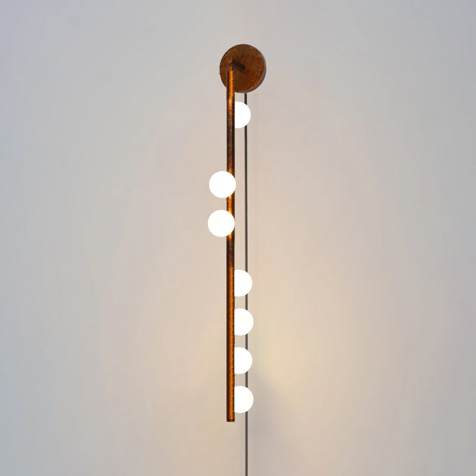 Brass Glass Tube Plug-In Wall Light with Inline Switch - product image 11