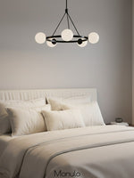 Load image into Gallery viewer, Brelia Modern Round Chandelier - Glass Globe Design For Modern Home
