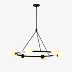 Load image into Gallery viewer, Brelia Modern Round Chandelier - Glass Globe Design For Modern Home
