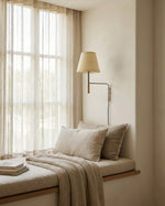 Charger l'image dans la visionneuse de galerie, Pleated Shade Swing-Arm Plug-In Wall Sconce - product view 12