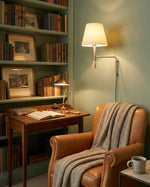 Charger l'image dans la visionneuse de galerie, Pleated Shade Swing-Arm Plug-In Wall Sconce - product view 2